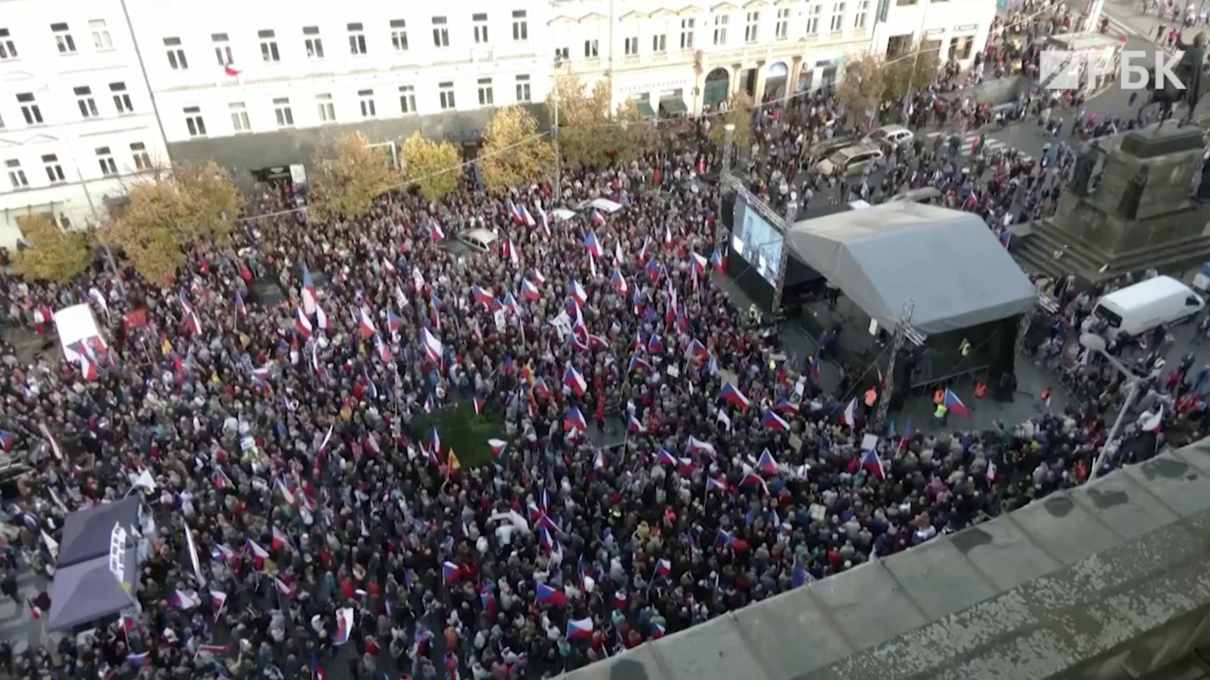 В Чехии прошли антиправительственные митинги