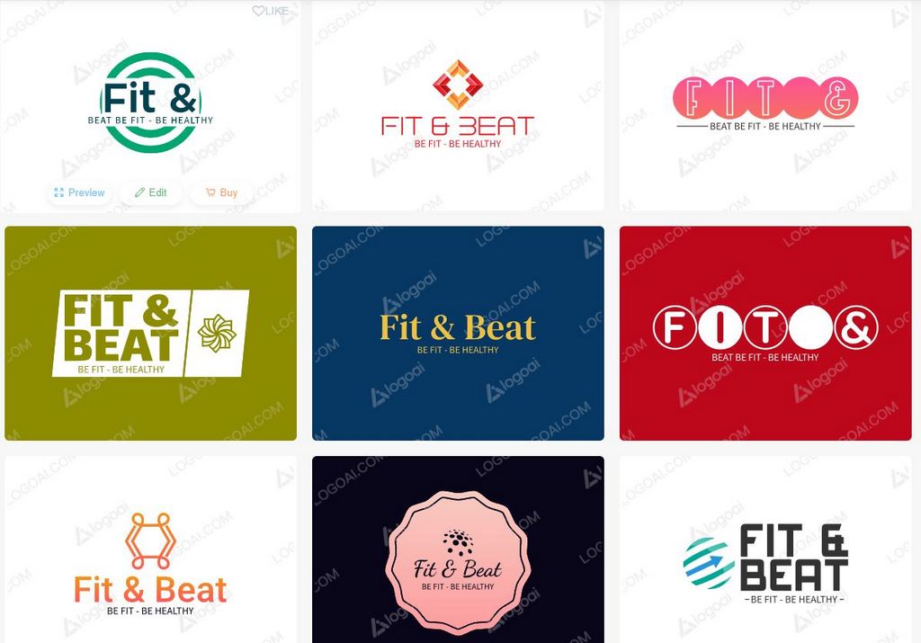 Примеры логотипов для фитнес-студии