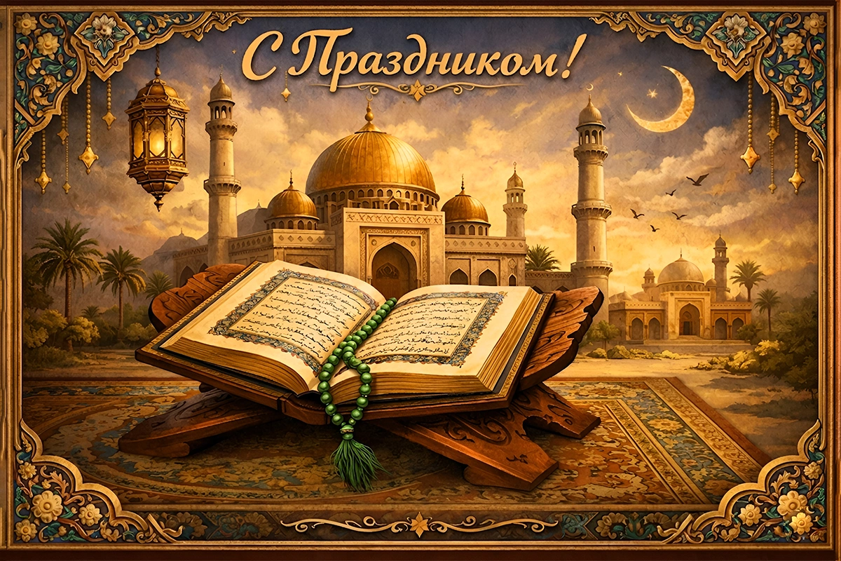 Открытки с Ураза-байрам: 15 вариантов для трогательного поздравления