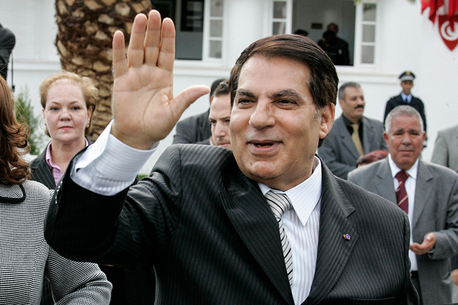 Президент Туниса Зин аль-Абидин Бен Али, руководивший страной в течение 24 лет (1987&ndash;2011), бежал вместе с семьей в Саудовскую Аравию в начале 2011 года из-за начала антиправительственных демонстраций, переросших в &laquo;арабскую весну&raquo;. 13 июня 2012 года был заочно приговорен к пожизненному заключению за силовой разгон антиправительственной демонстрации в начале 2011 года
