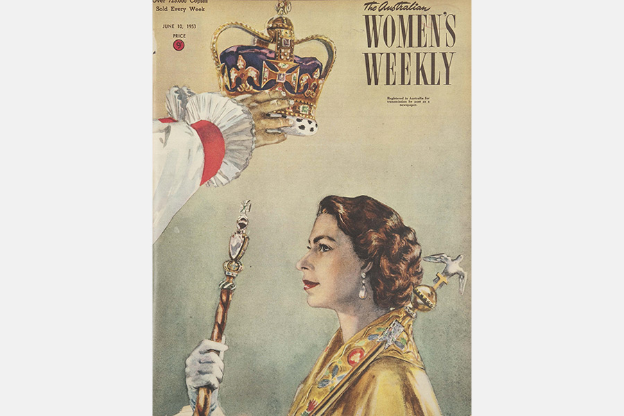 Обложка The Australian Women&#39;s Weekly, 1953 год.

Церемония коронации Елизаветы II состоялась 2 июня 1953 года в Вестминстерском аббатстве и впервые транслировалась по телевидению. Ее посмотрели 27 млн жителей Великобритании