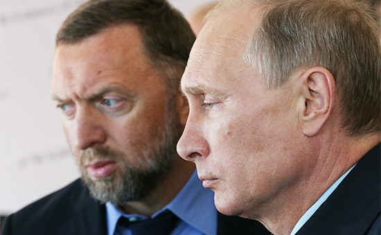 Картинки по запросу Дерипаска и Путин -