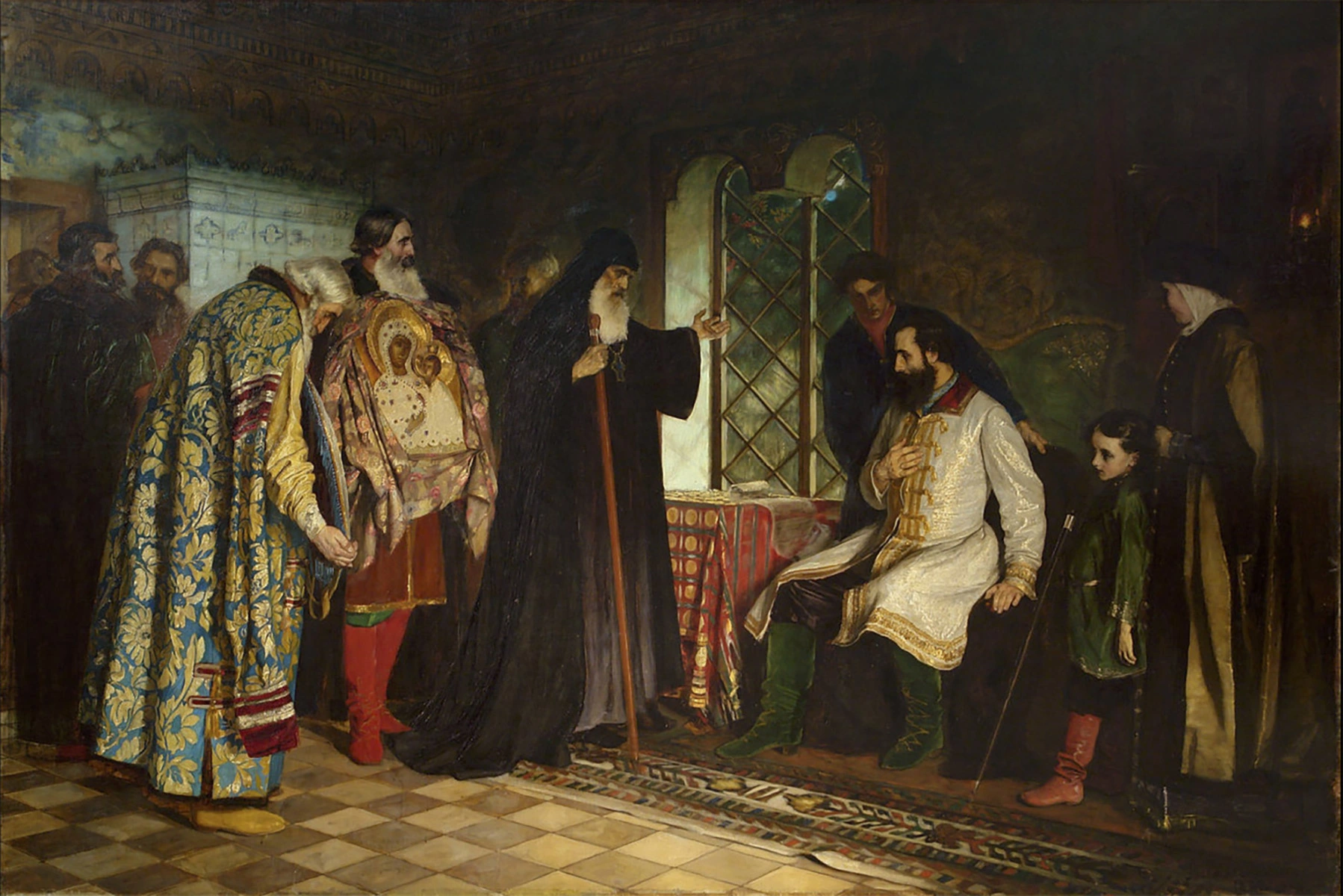 «Нижегородское посольство у князя Дмитрия Пожарского», Василий Савинский, 1882 год