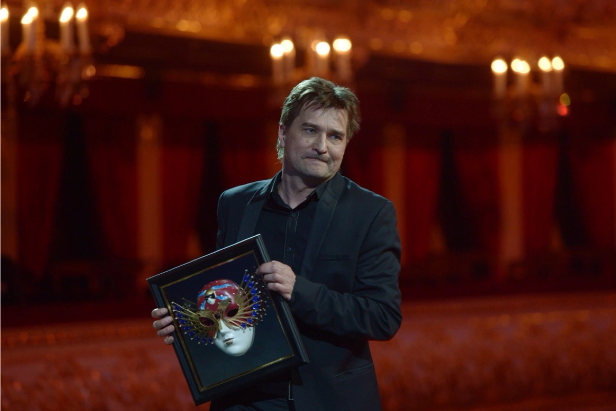 Юрий Бутусов на церемонии вручения премии «Золотая маска», 2014 год