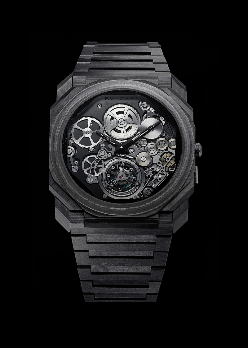 Часы Octo Finissimo Tourbillon Carbon, Bulgari