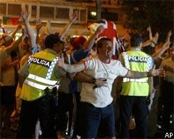 Толпа английских фанатов бесчинствовала в Лиссабоне 