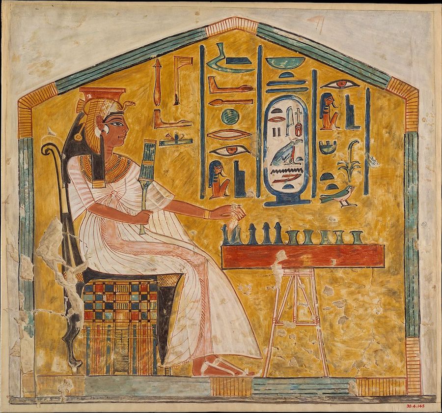 Царица Нефертари играет в сенет. 1298&ndash;1235 годы до нашей эры