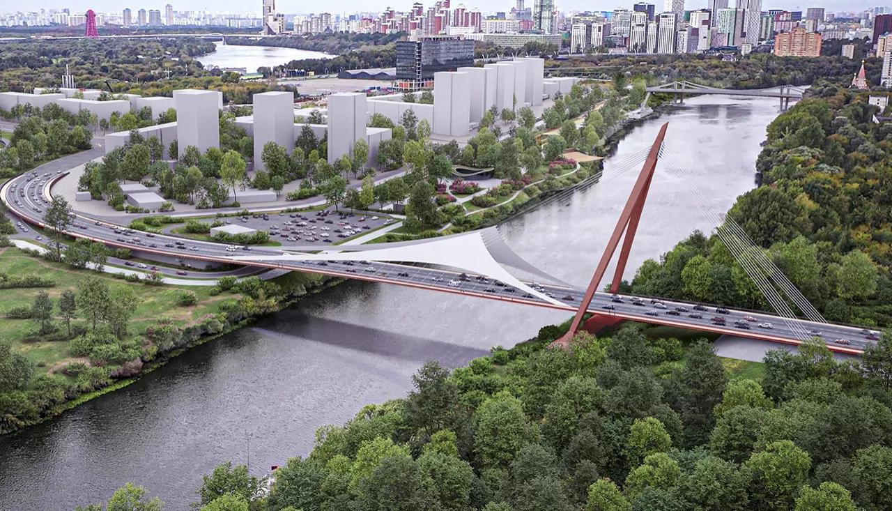 Проект моста на Новозаводской улице