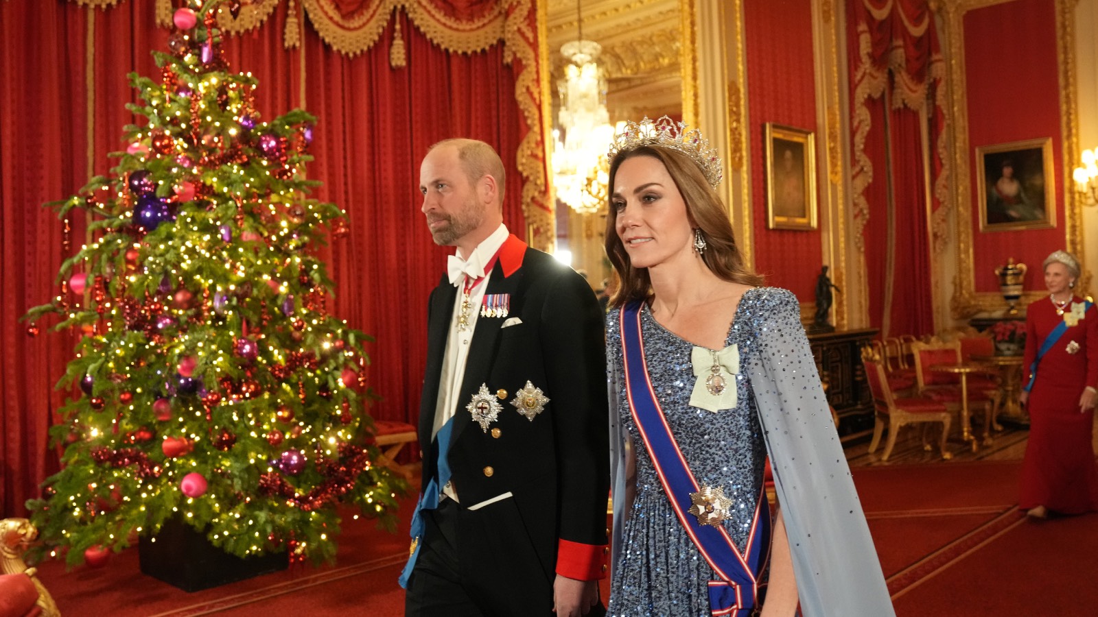 Принц Уильям и Кейт Миддлтон на торжественном приеме в Виндзорском замке. 3 декабря 2025 года