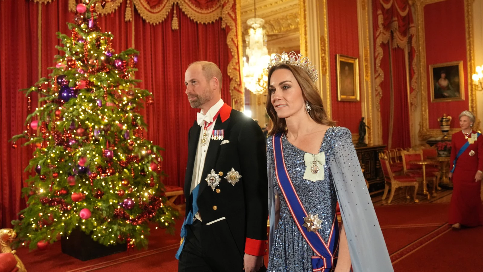 Принц Уильям и Кейт Миддлтон на торжественном приеме в Виндзорском замке. 3 декабря 2025 года