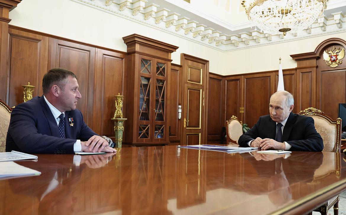 Путин провел встречу с врио губернатора Белгородской области. Видео