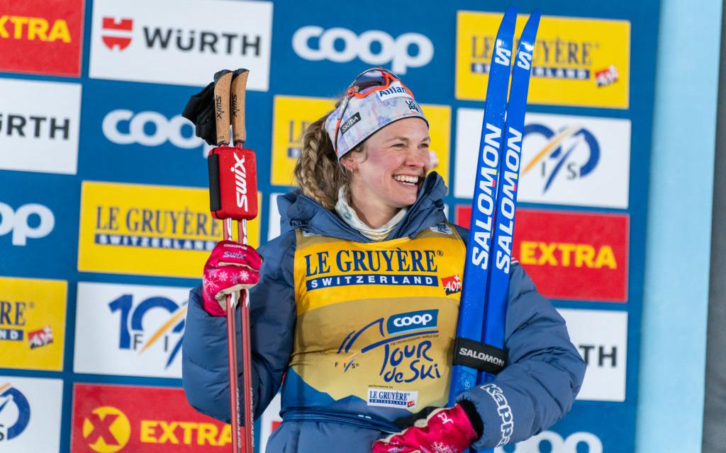 Американка Диггинс второй раз в карьере победила на «Тур де Ски»