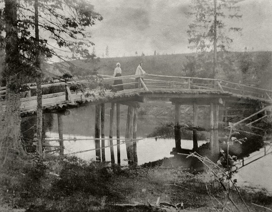 Б.М.Кустодиев. &quot;Мосту через Медозу&quot;, 1903