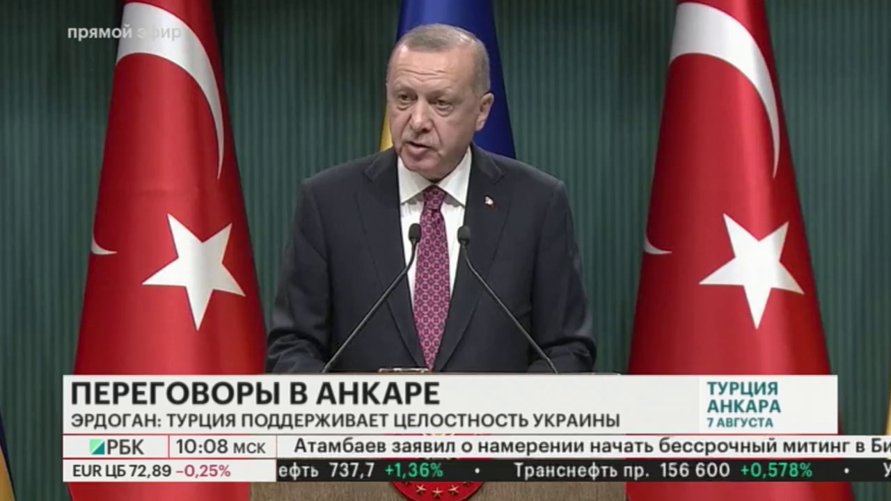 Эрдоган пообещал не признавать «незаконное» присоединение Крыма