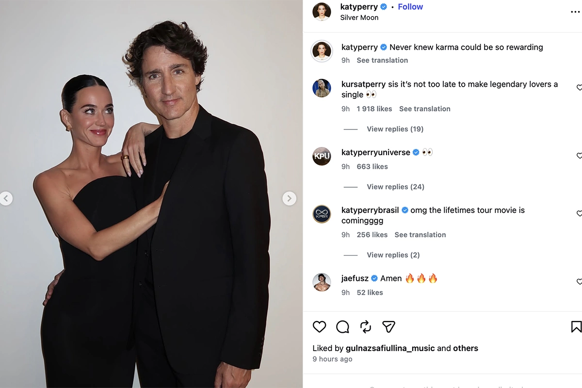 Кэти Перри и Джастин Трюдо