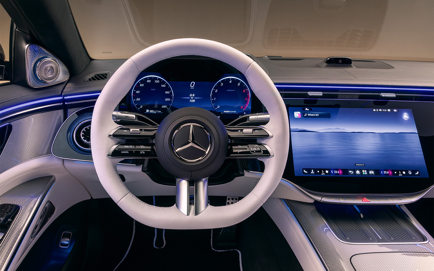 На руле обновленного Mercedes-Benz S-Class остались физические кнопки



