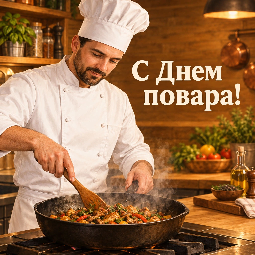 Открытка ко Дню повара для мужчины