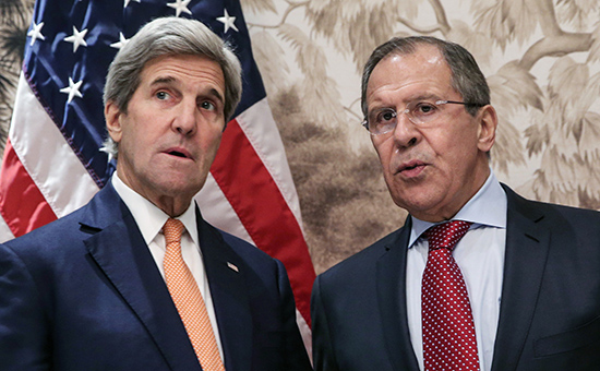 Государственный секретарь США Джон Керри и министр иностранных дел РФ Сергей Лавров (слева направо)



