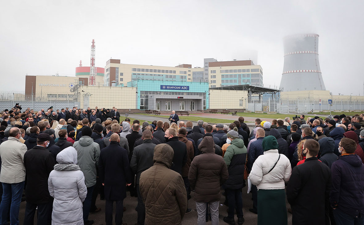 Церемония открытия первого энергоблока Белорусской атомной электростанции БелАЭС
