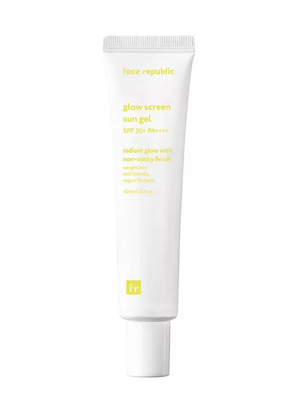 Солнцезащитный гель для лица SPF 50+ Glow screen sun gel, Face Republic, 1986 руб. («Лэтуаль»)