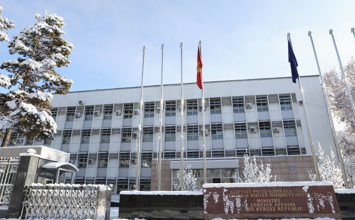 Вид на здание МИД Киргизии