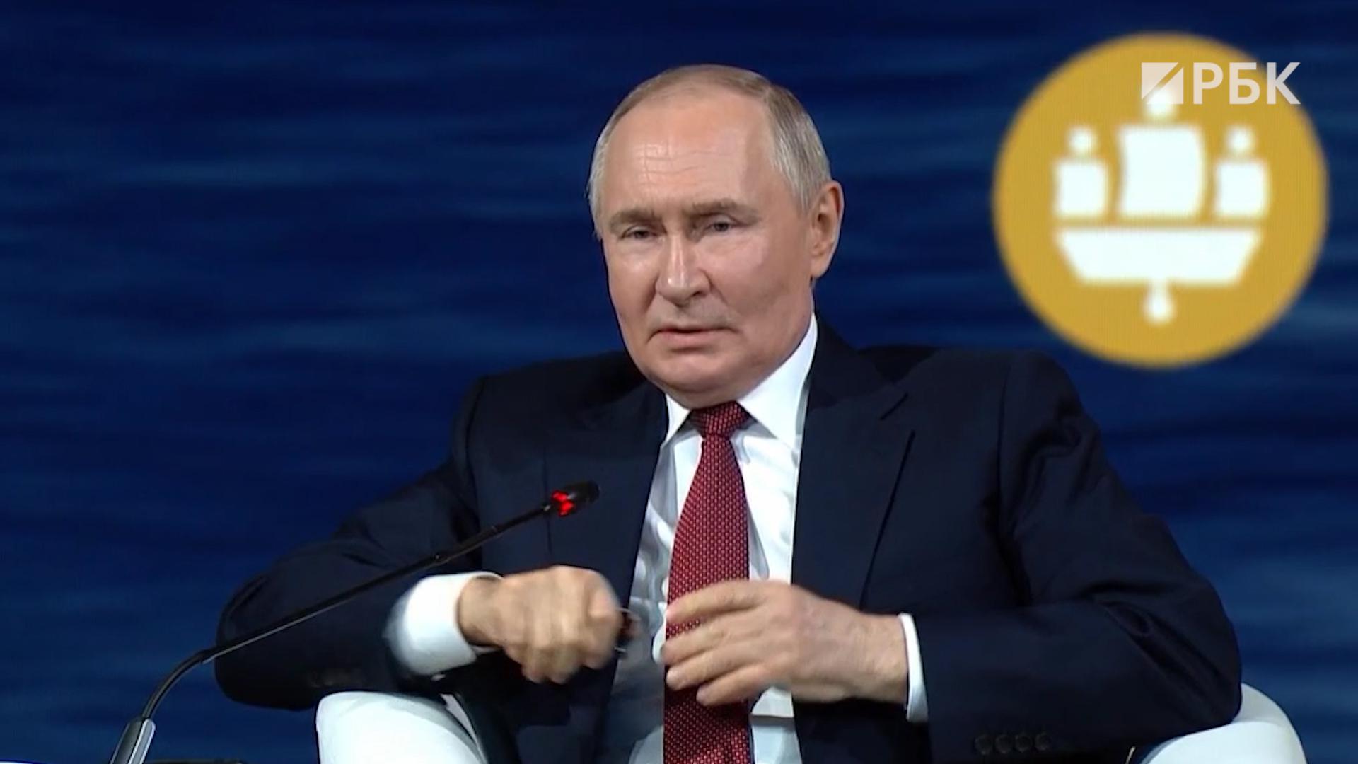 Путин ответил цитатой Твена на вопрос, убивает ли война экономику России