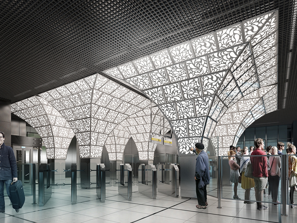Две новые станции московского метро оформят в русском стиле
