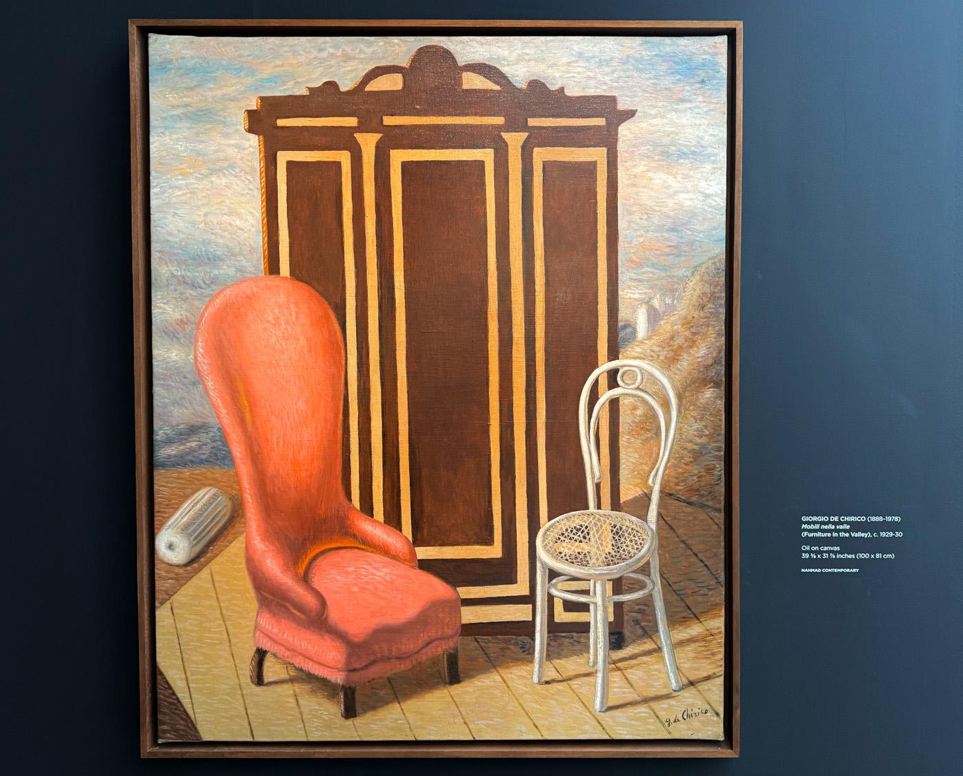 Giorgio de Chirico, &laquo;Furniture in the Valley&raquo;, 1929–1930. Nahmad Contemporary