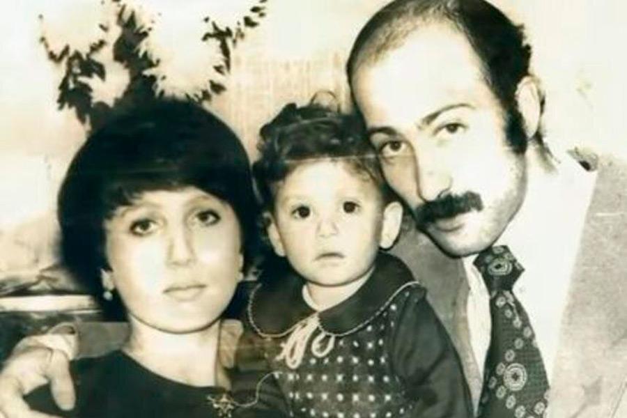 Александр Розенбаум с женой Еленой и дочерью Анной, 1978 год