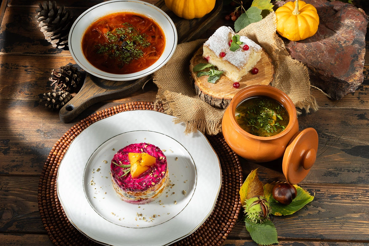 Сельдь под шубой с тыквой