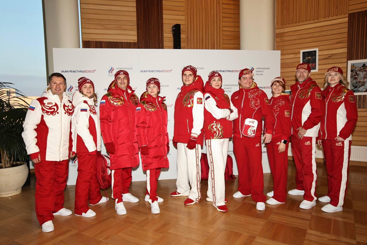 Форма спортсменов Олимпийской сборной России