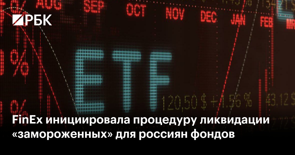FinEx инициировала процедуру ликвидации «замороженных» для россиян фондов