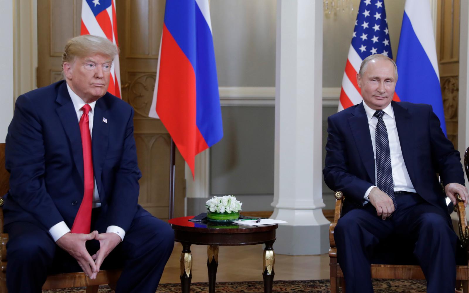 Президент США Дональд Трамп и президент России&nbsp;Владимир Путин