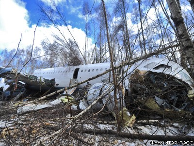 В Домодедово потерпел крушение самолет Ту-204