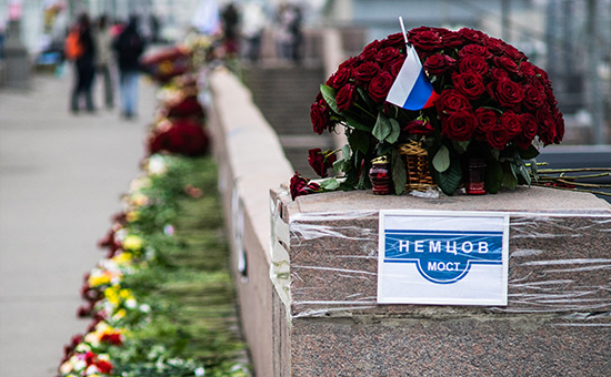 Место убийства Бориса Немцова в&nbsp;Москве. 2015 год
