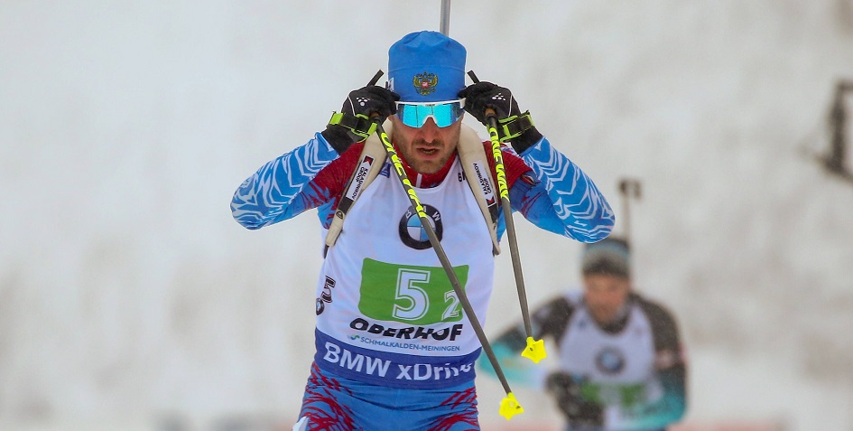 Биатлонист сборной России Евгений Гараничев