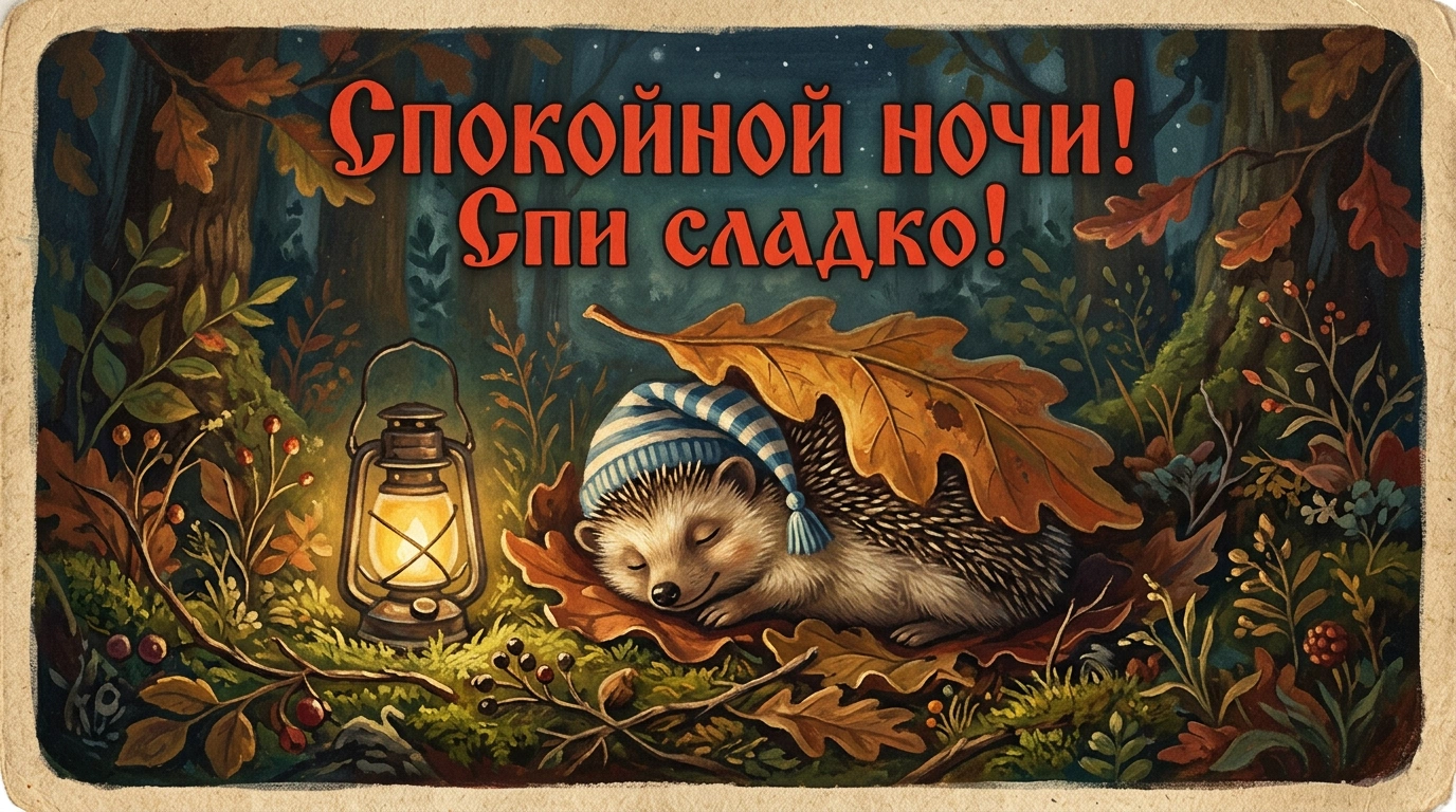 Открытки «Спокойной ночи!» для родных и любимых: 25 уютных картинок