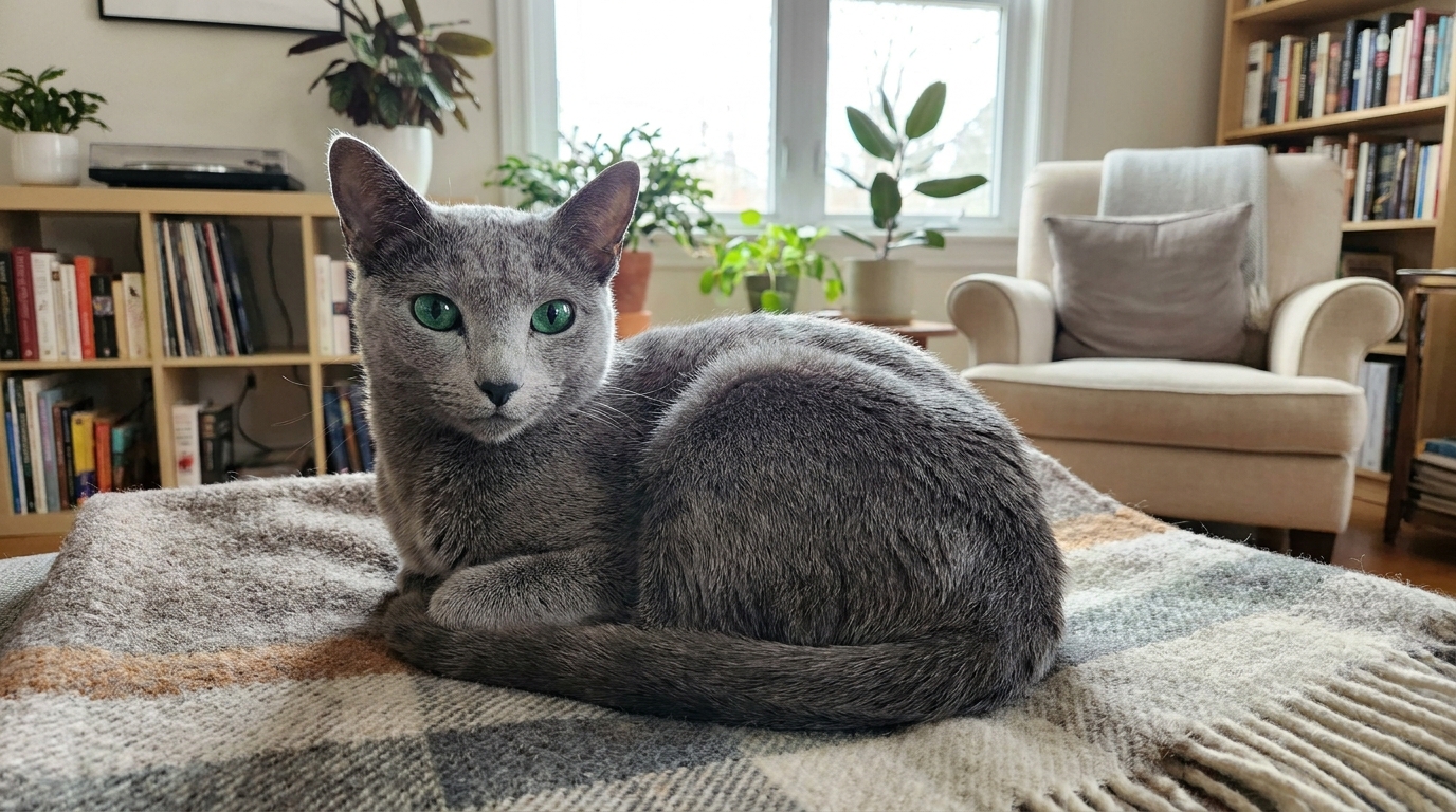 Русская голубая кошка
