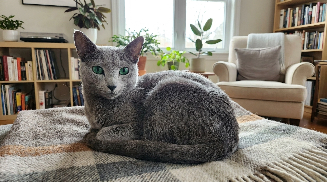 Русская голубая кошка