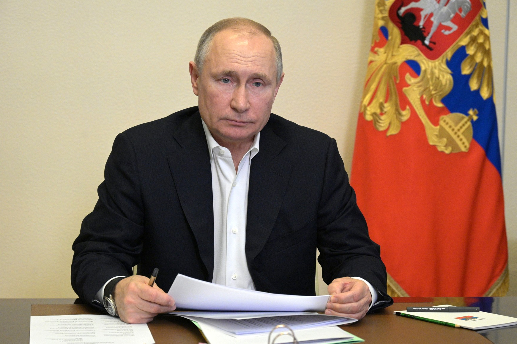 Владимир Путин на совещании по подготовке послания Федеральному собранию, 2021