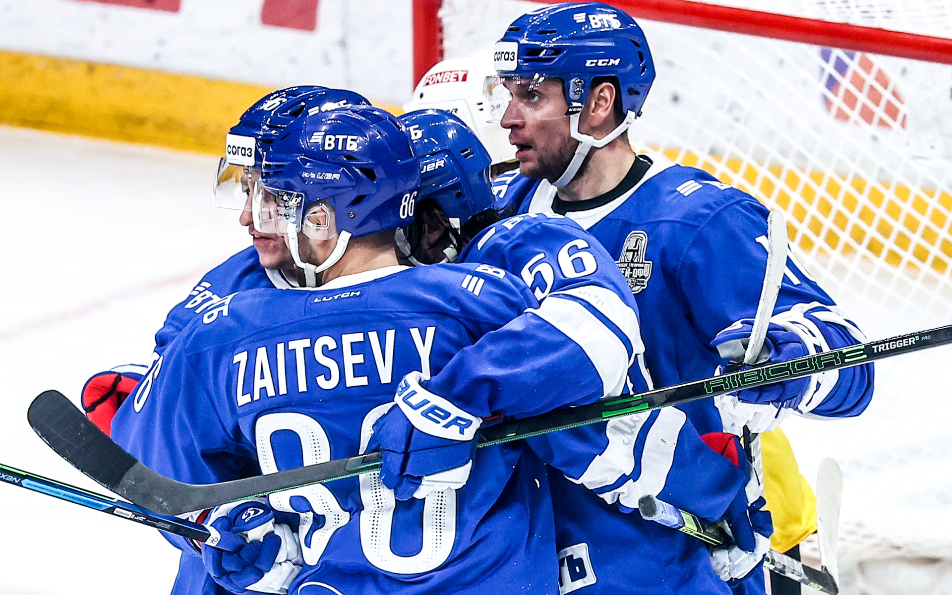 Московское «Динамо» сравняло счет в серии с «Северсталью» в плей-офф КХЛ