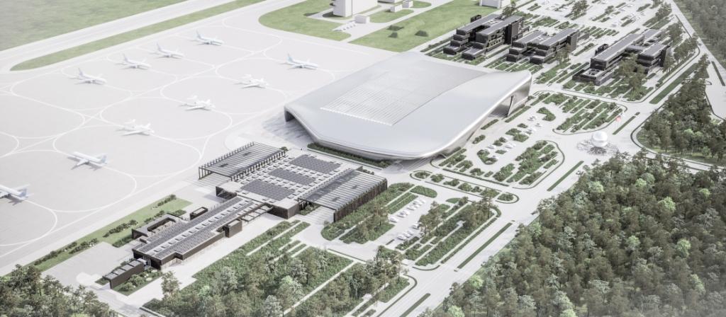 Эскиз нового аэропортового комплекса &laquo;Левашово&raquo;