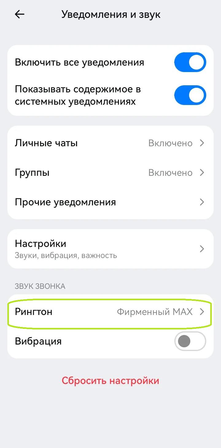 Как изменить настройки в мессенджере «Макс»