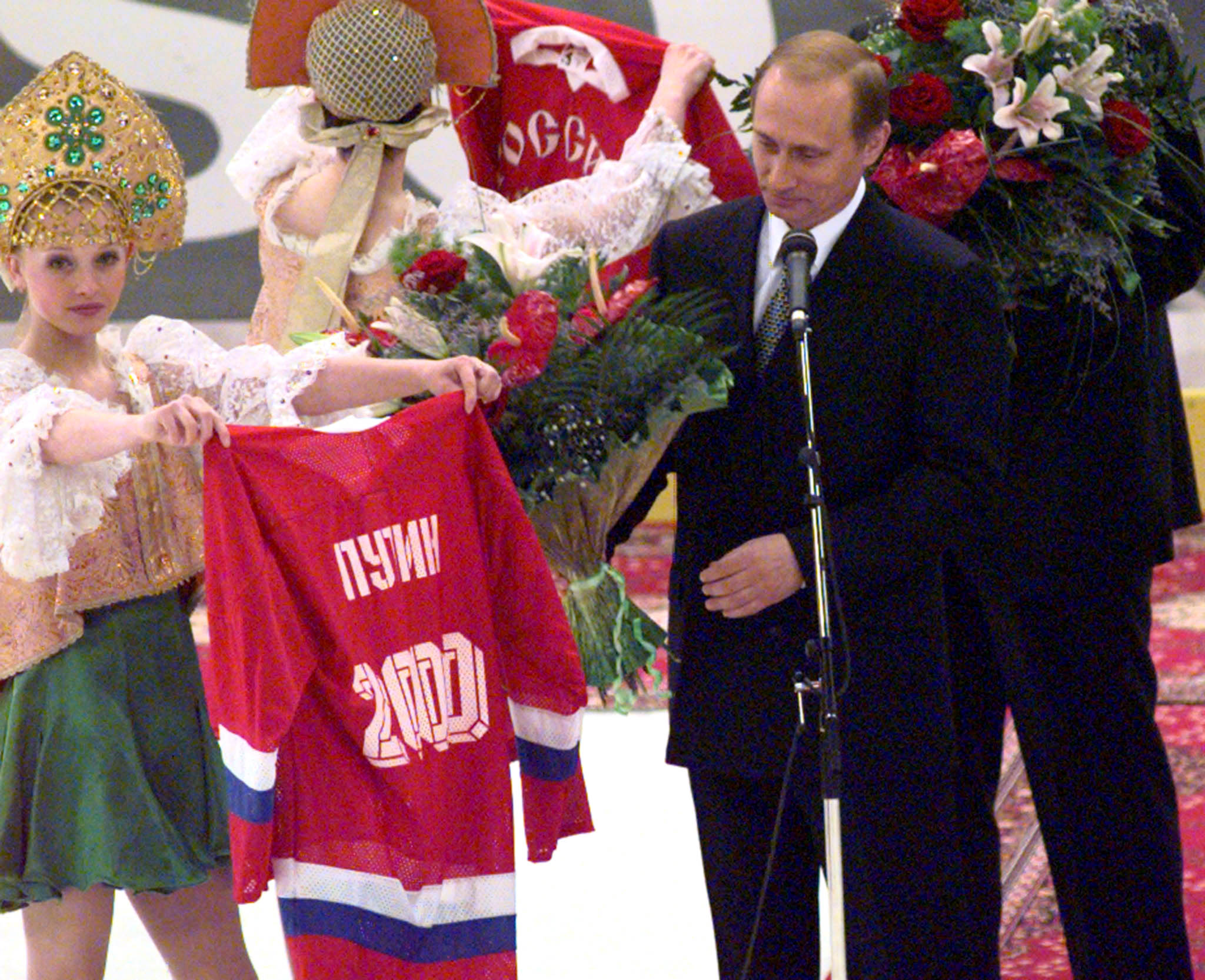 Владимир Путин во время церемонии открытия чемпионата мира 2000 года&nbsp;