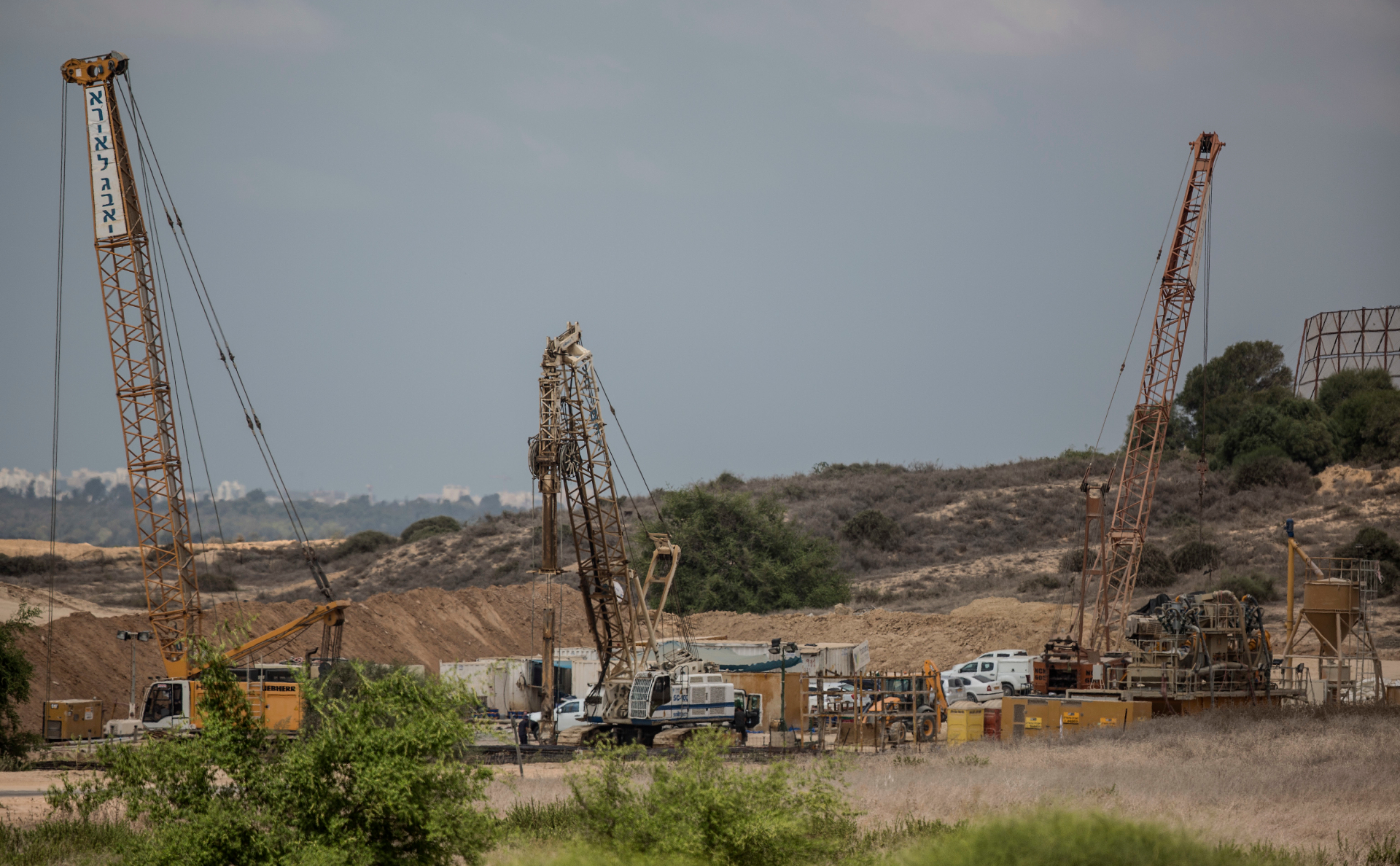 Строительство подземного заграждения на границе Израиля и сектора Газа