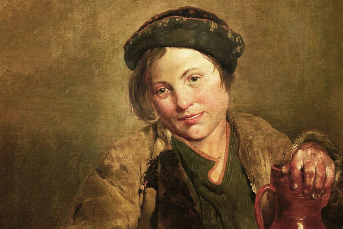 Мальчик, продающий квас