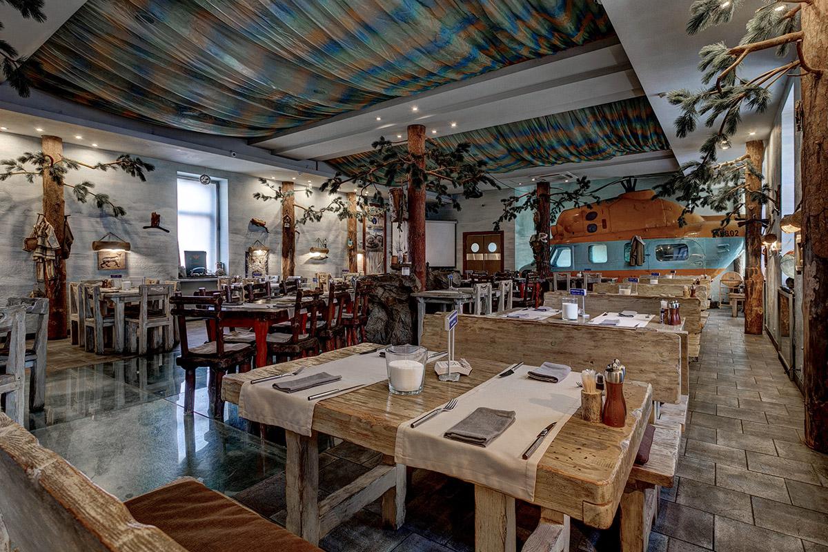 Интерьер ресторана&nbsp;&laquo;Экспедиция&raquo;