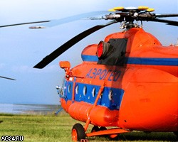 В Красноярске аварийно сел и загорелся вертолет