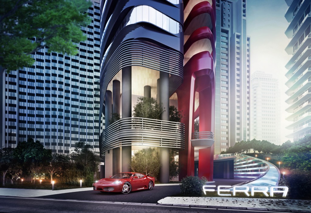 Небоскреб в стиле Ferrari построят в Сингапуре. Фото