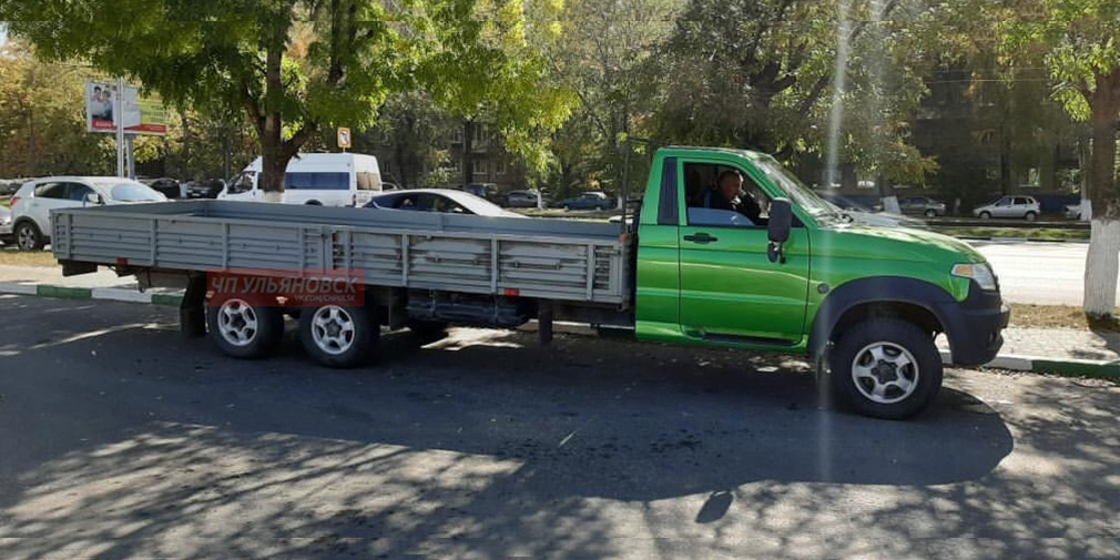 УАЗ «Профи» превратили в шестиколесный грузовик